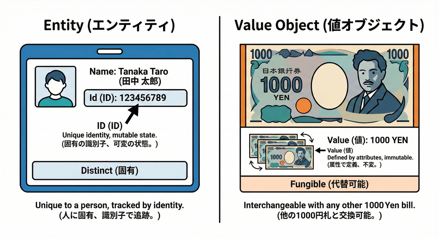 Entity vs Value Object