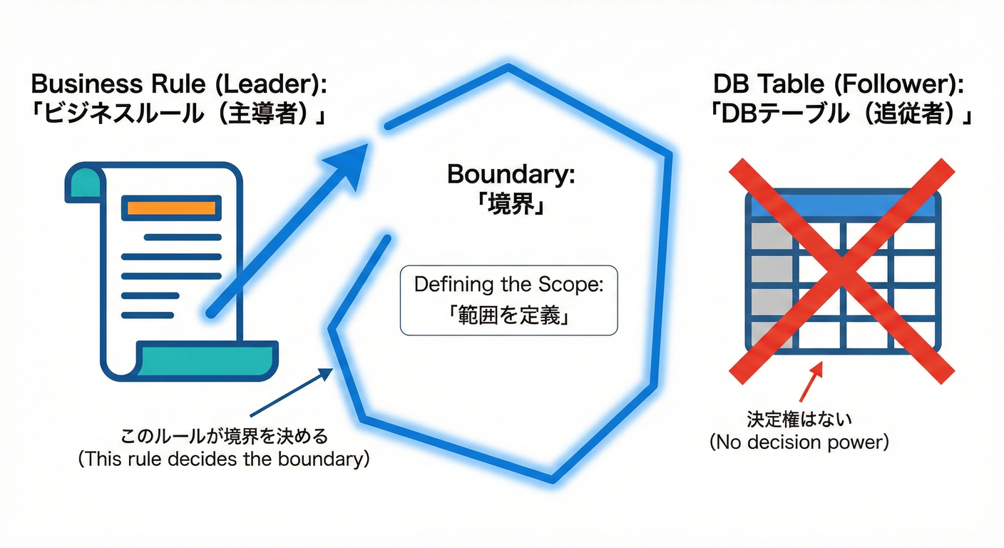Business Rules define Boundary