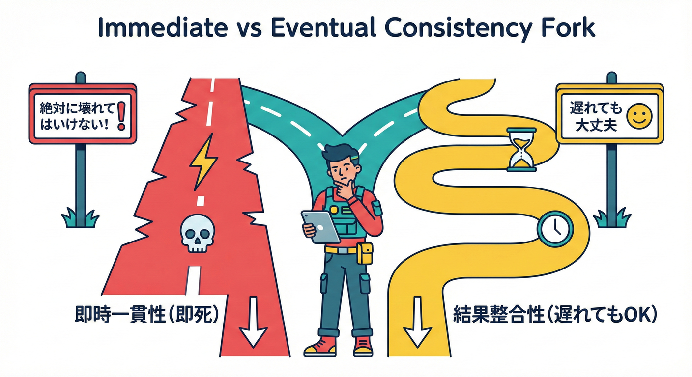 Immediate vs Eventual Consistency Fork
