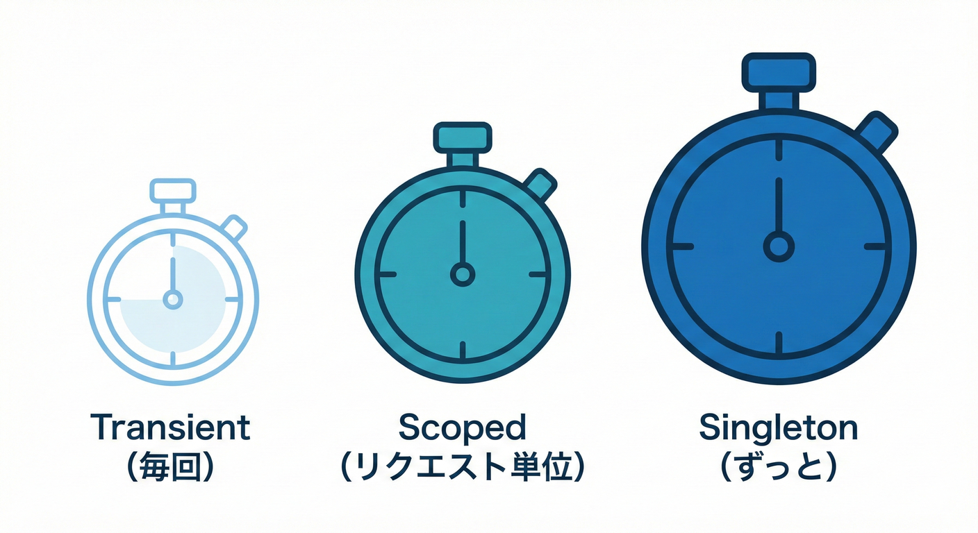 DIにおけるインスタンスの生存期間
