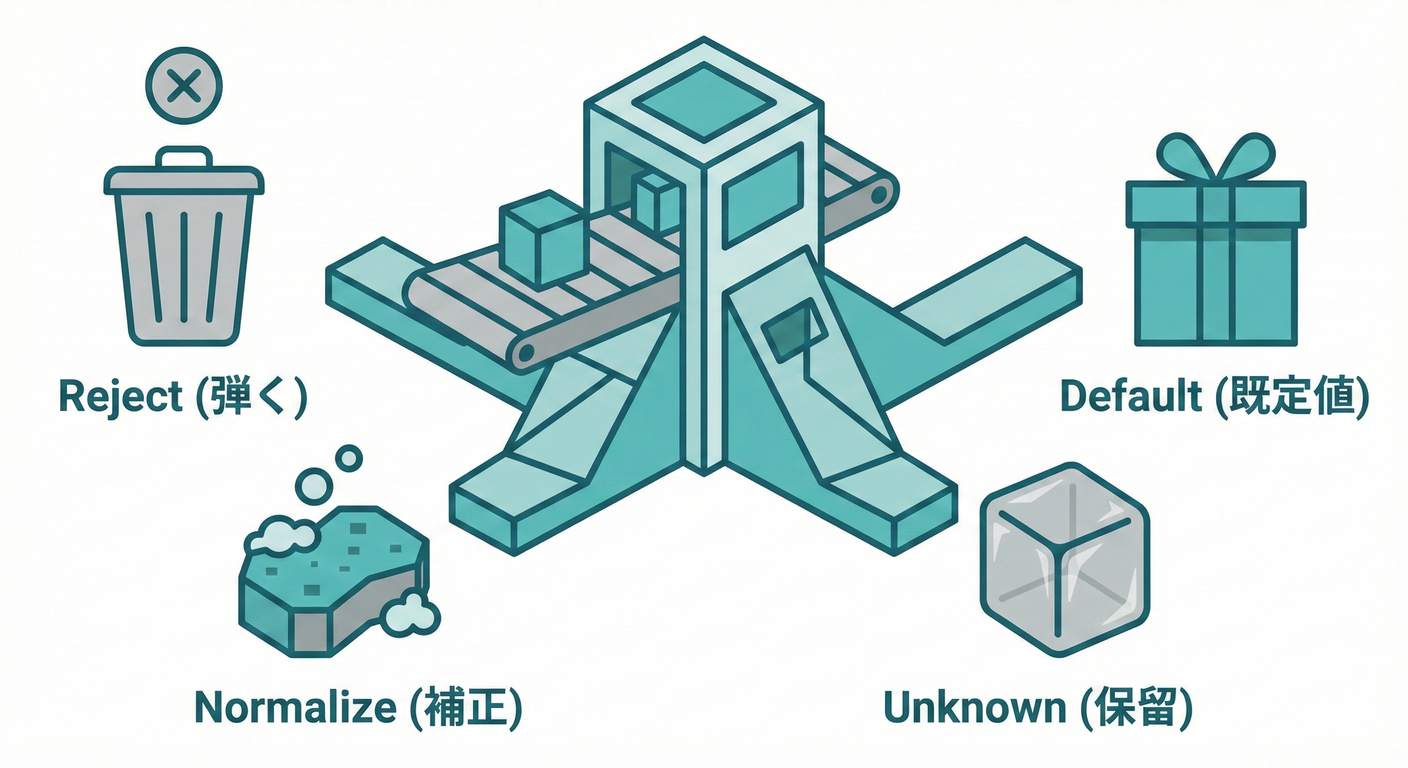 不正データに対する4つの防御オプション