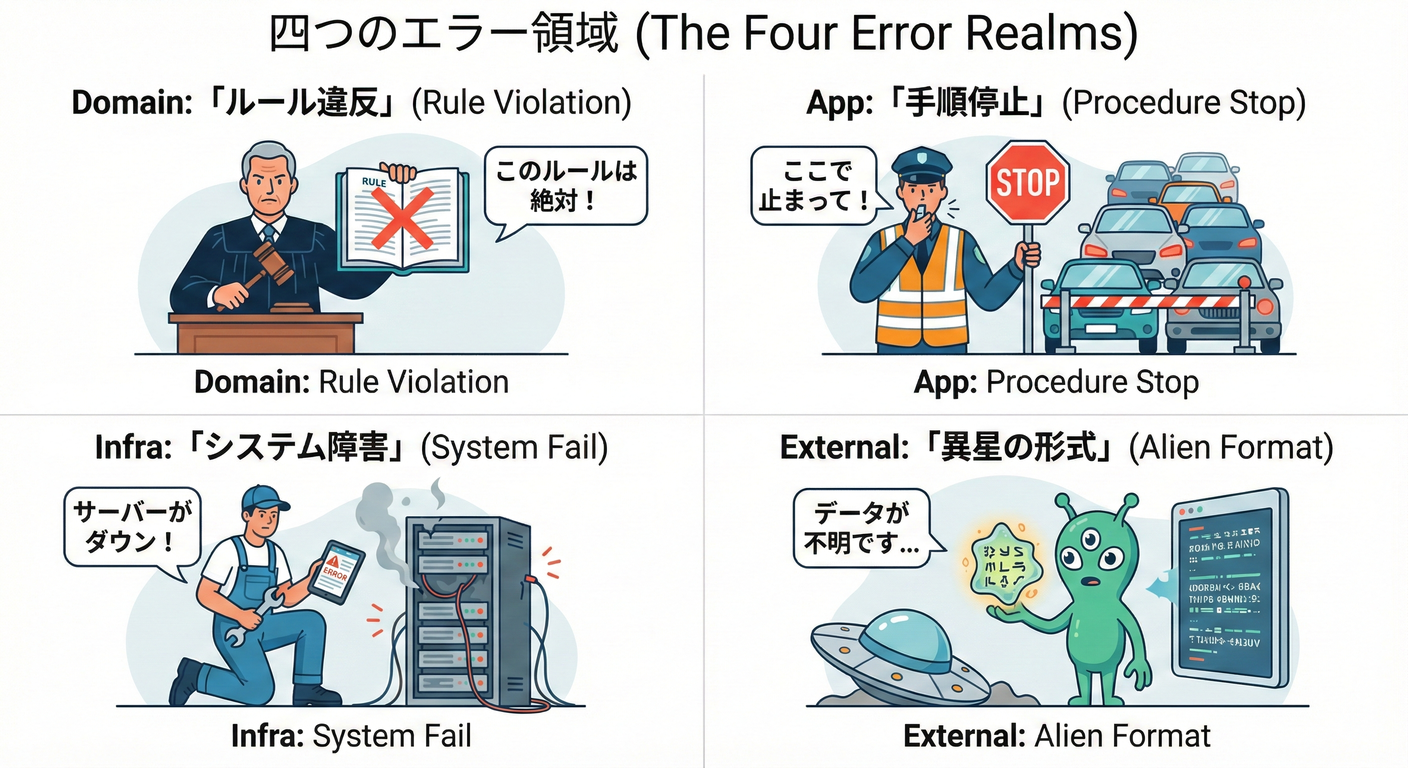 The Four Error Realms