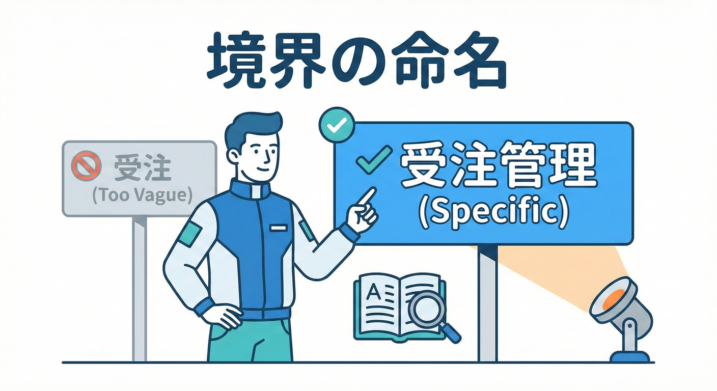 境界名の看板
