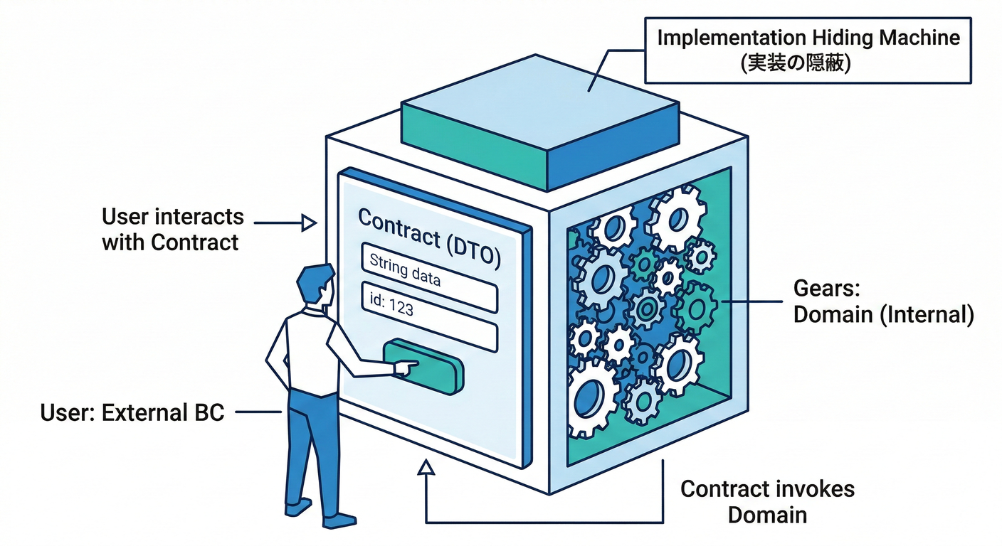 Implementation Hiding Machine