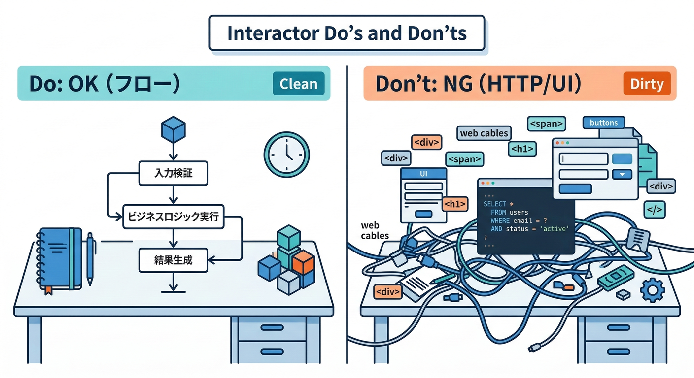 Interactor Do's and Don'ts