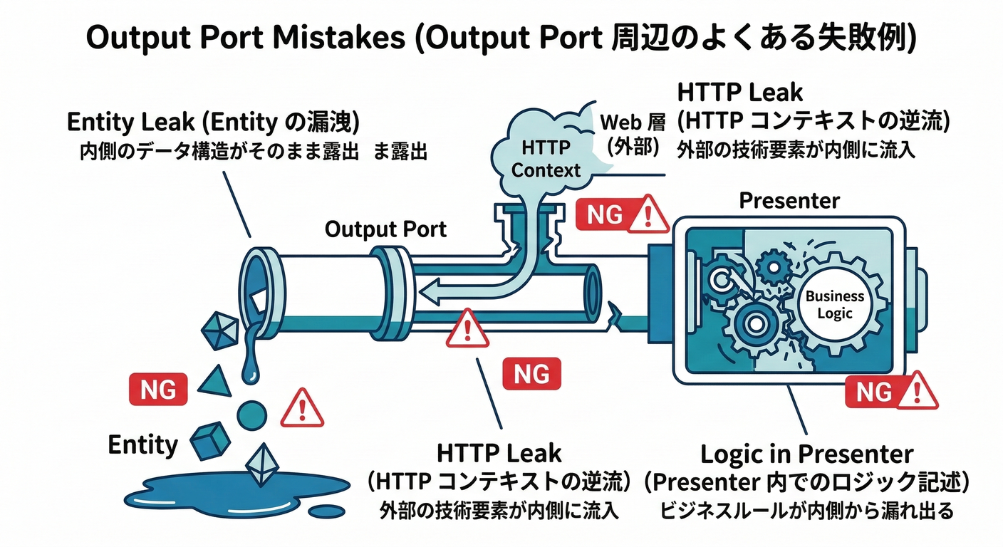 Output Port Mistakes