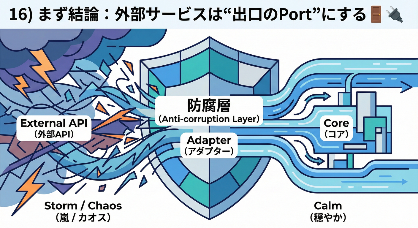 外部サービスAdapter (Anti-corruption Layer)
