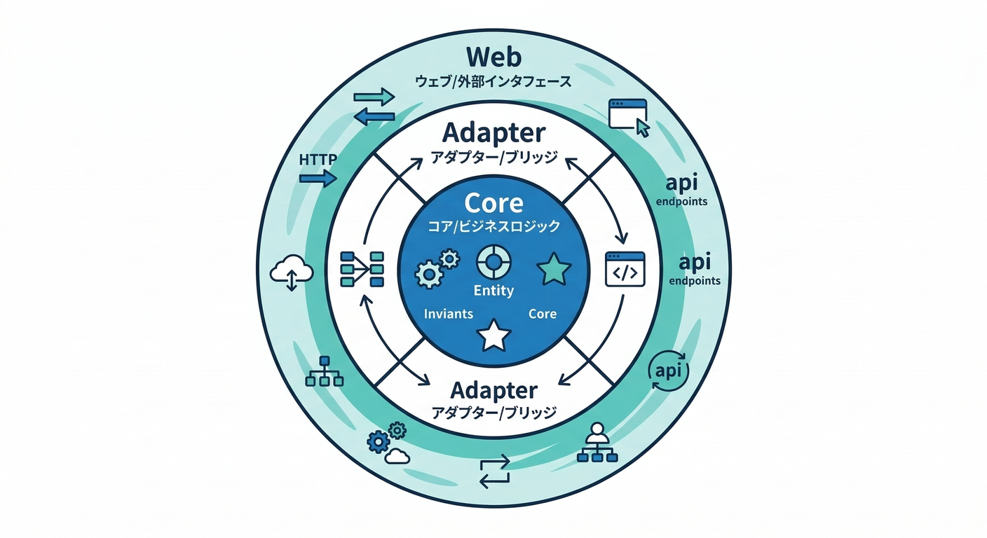 Core-Adapter-Web Structure