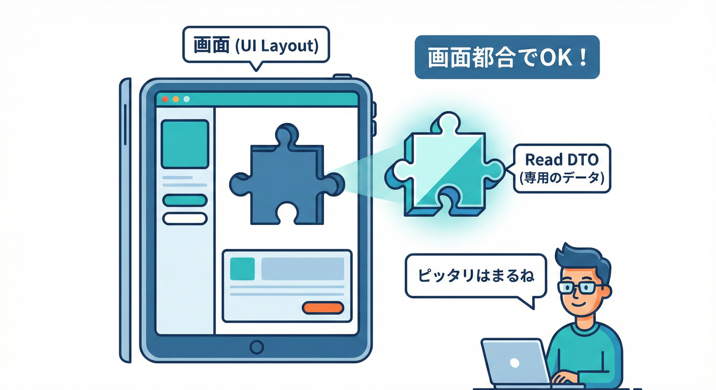 A data shape matching a screen layout perfectly.
