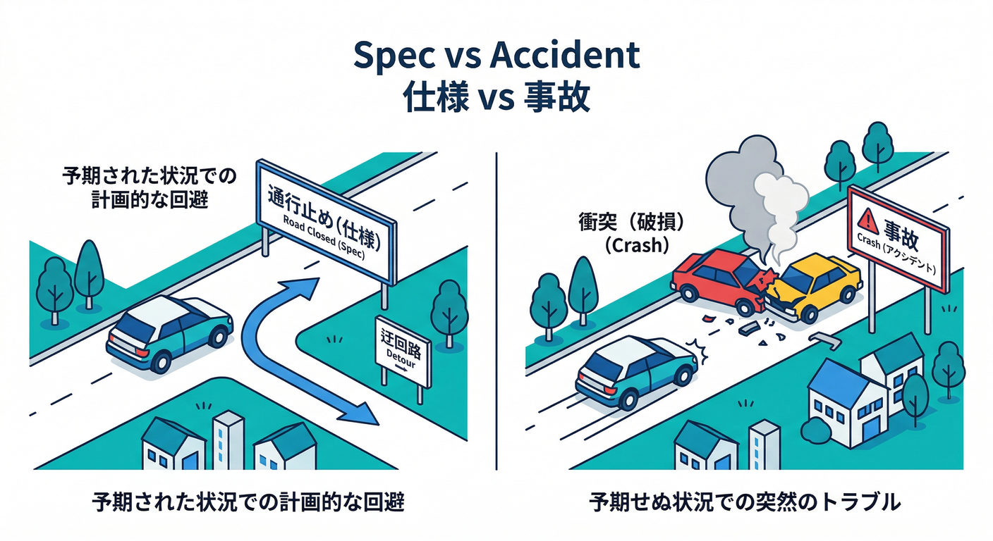 Spec vs Accident