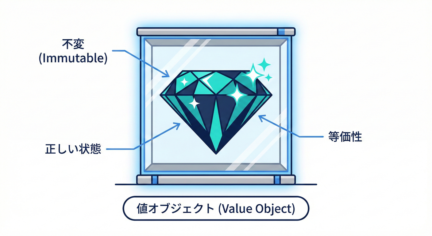 値オブジェクト：磨かれた宝石のような、不変で正しい値