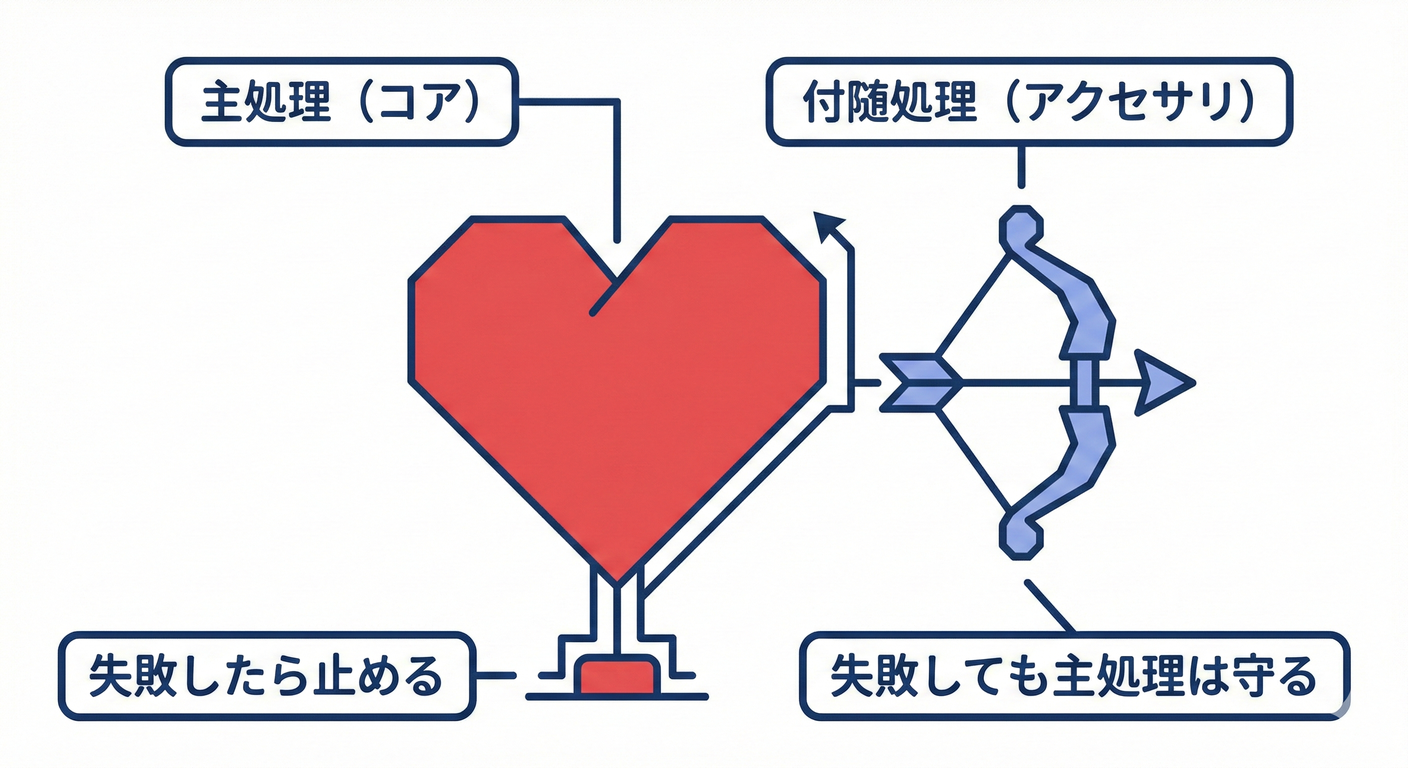 コア処理とアクセサリ処理の分離