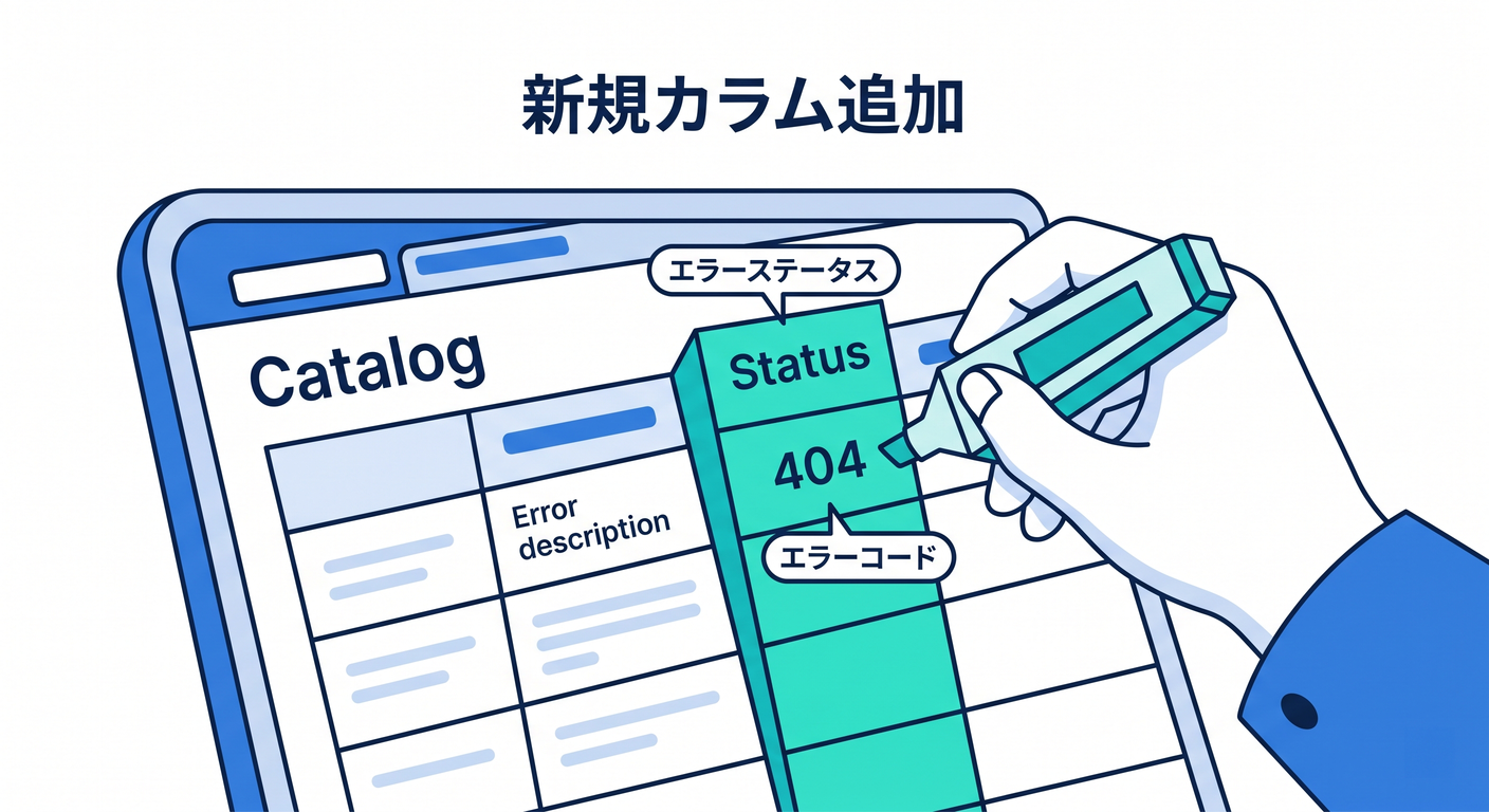 Catalog Column Update