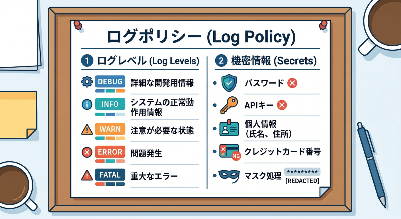 Log Policy Sheet