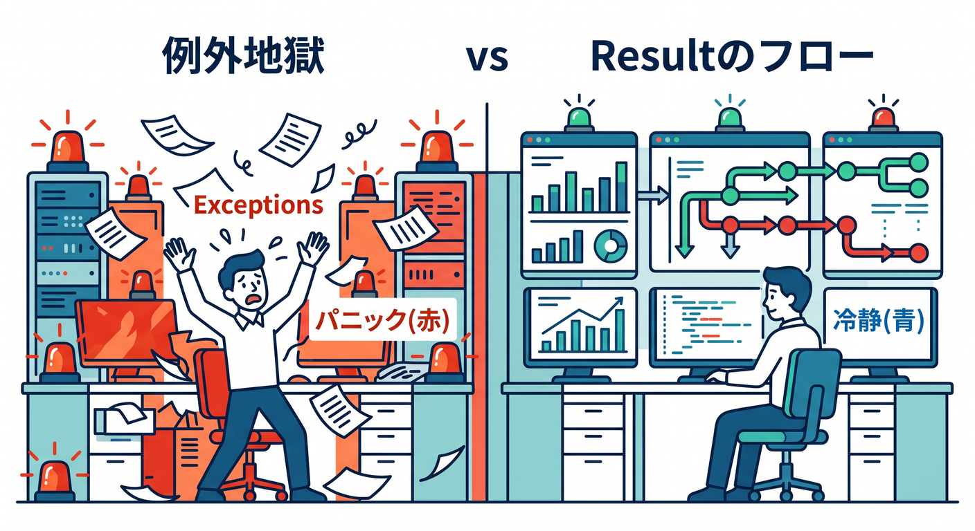 Exception Chaos vs Result Order