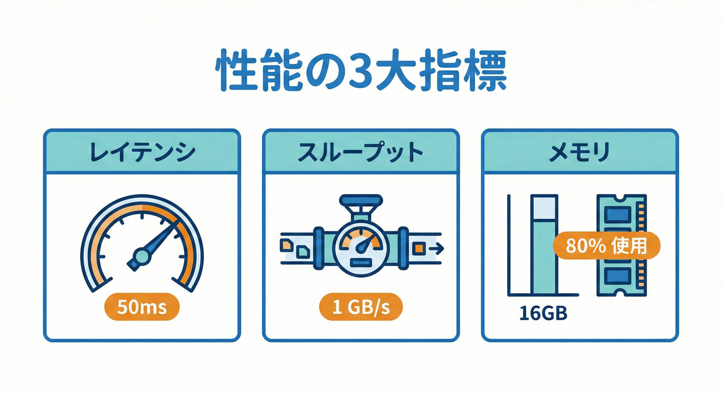性能の3大指標