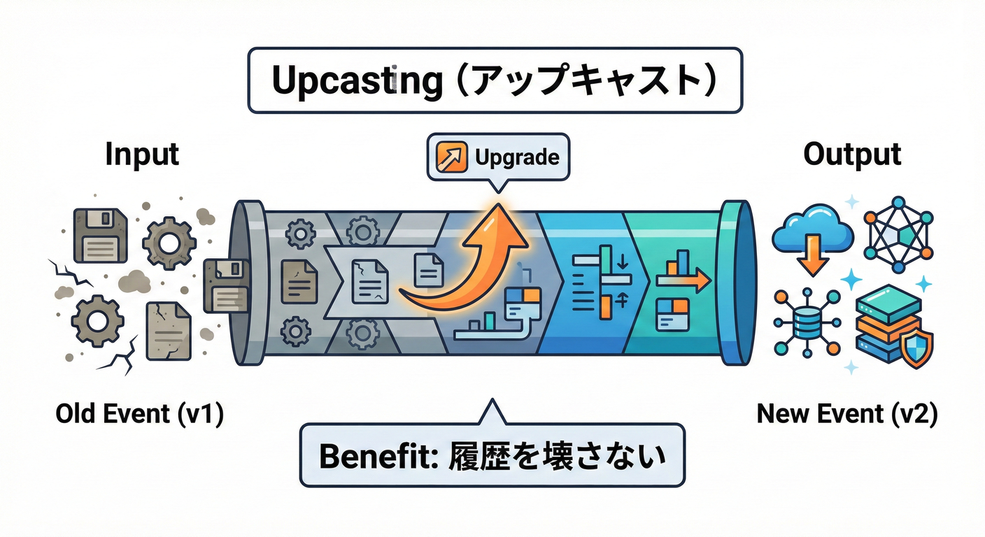 Upcastingのイメージ