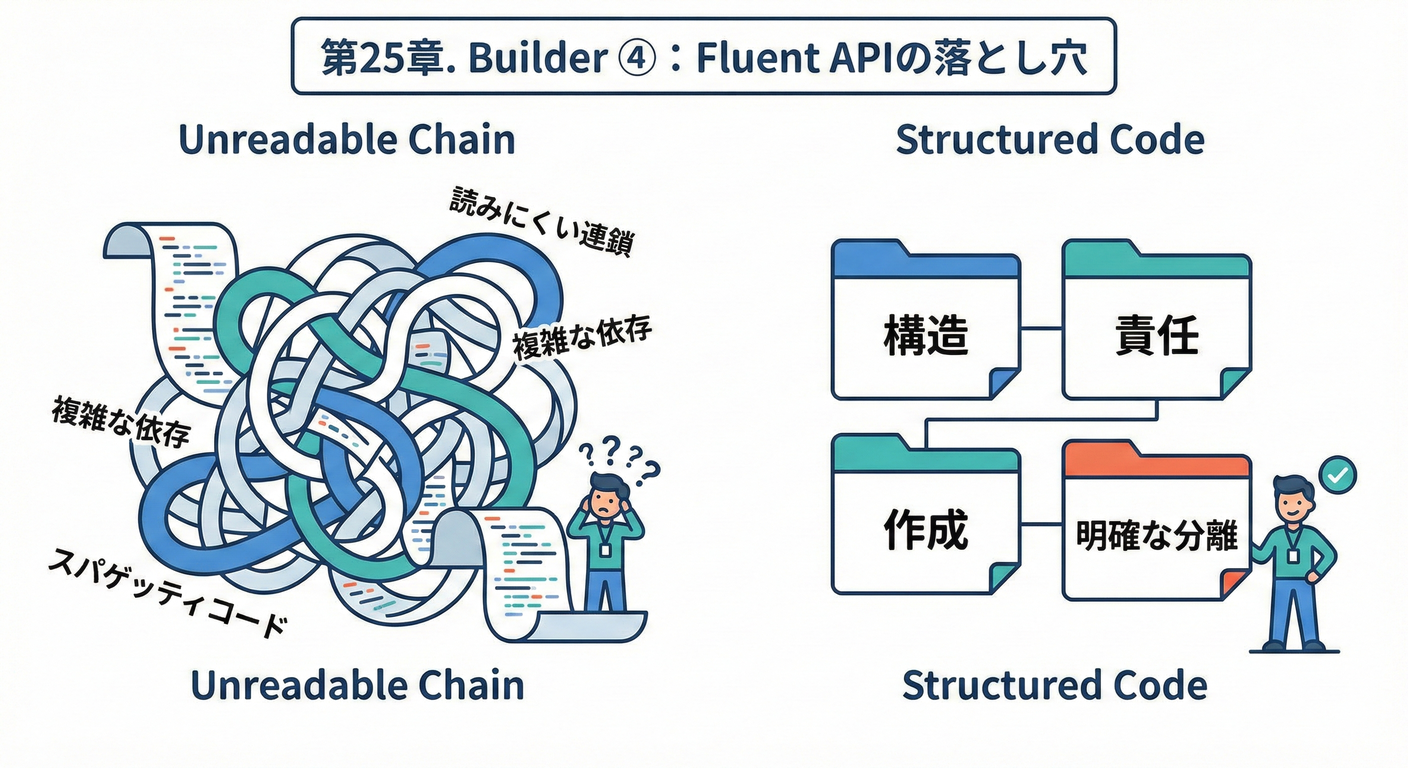 第25章. Builder ④：Fluent APIの落とし穴