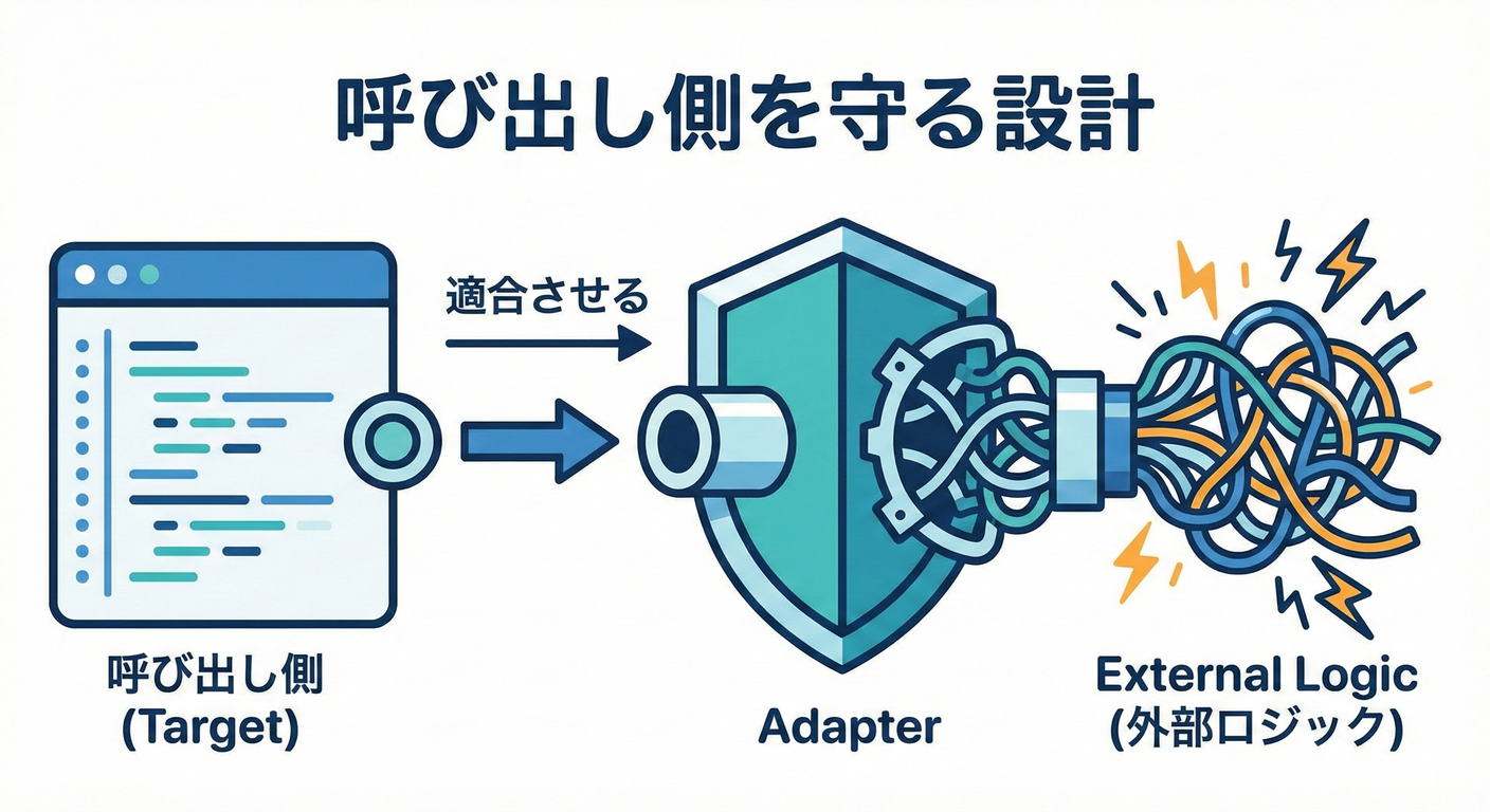 Adapterのターゲット適合イメージ