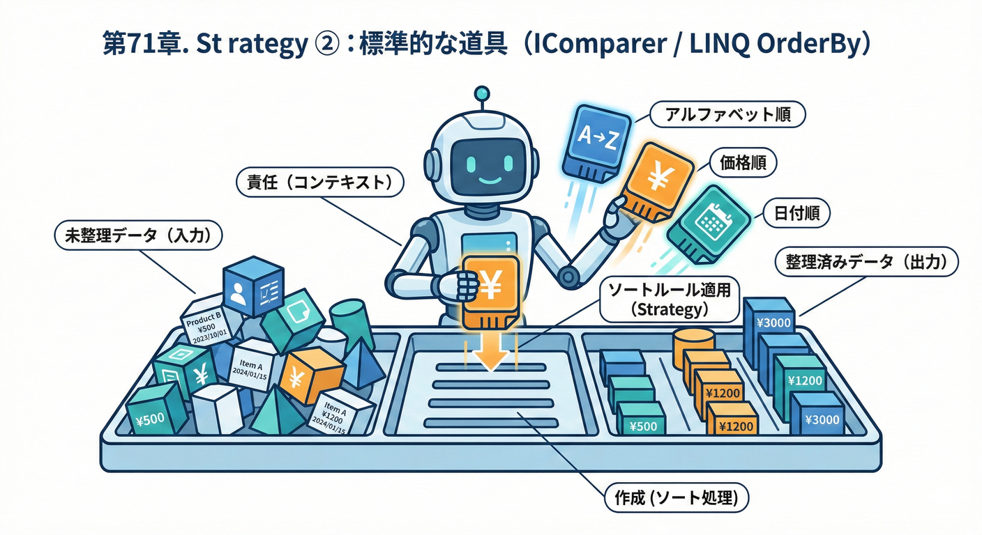 .NET標準の比較ルール（Strategyの実例）