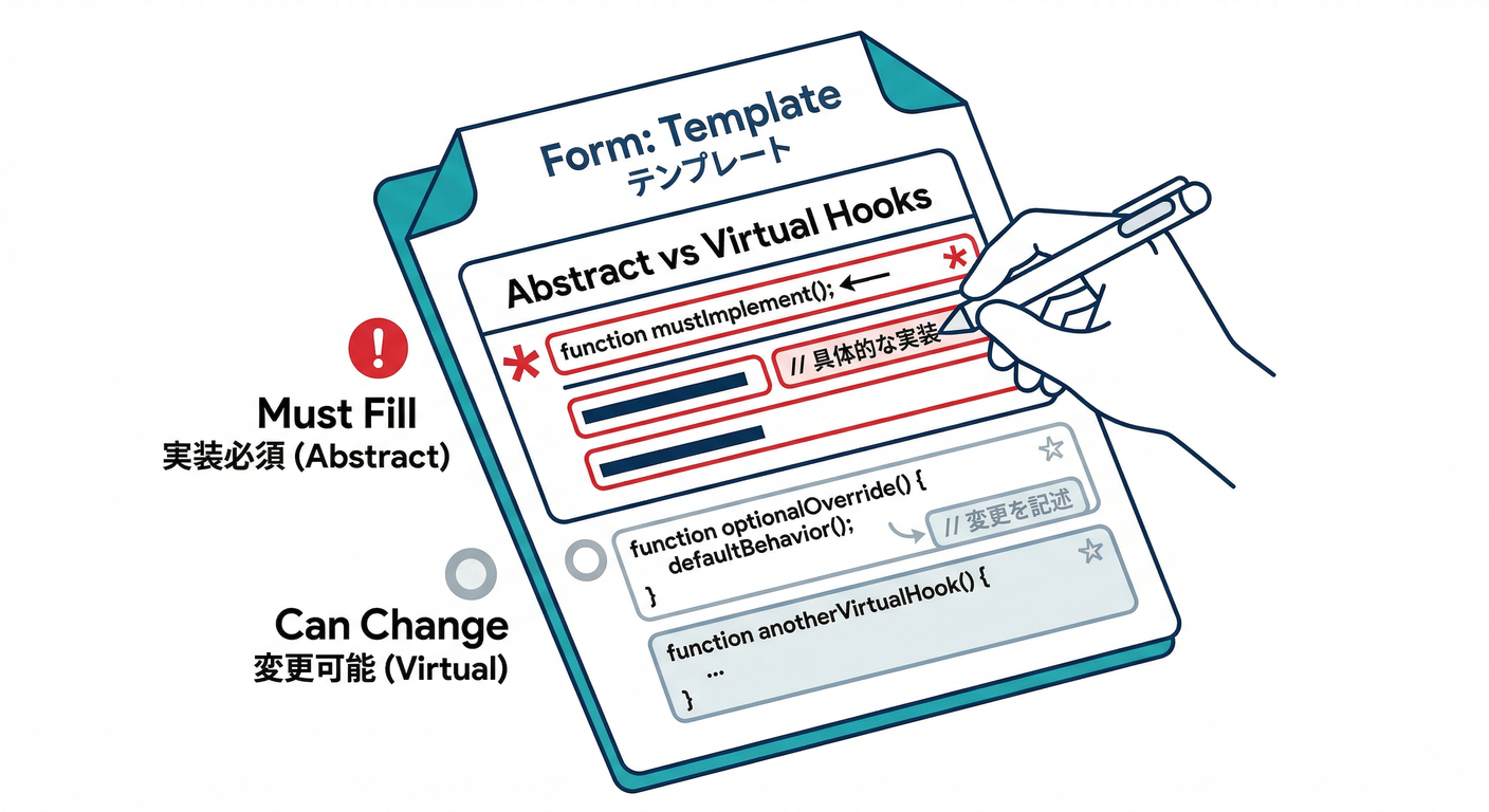 Abstract vs Virtual Hooks