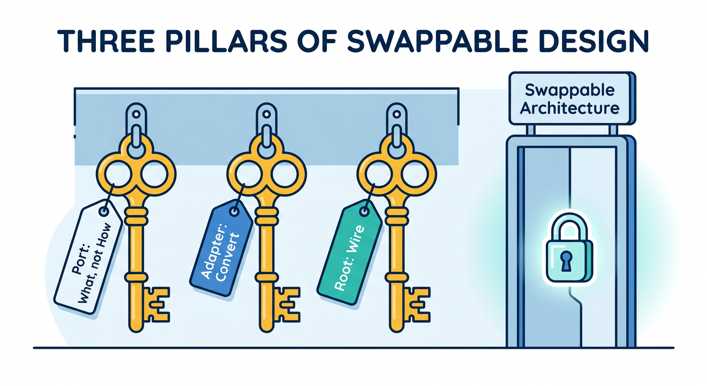 Three Pillars of Swappable Design