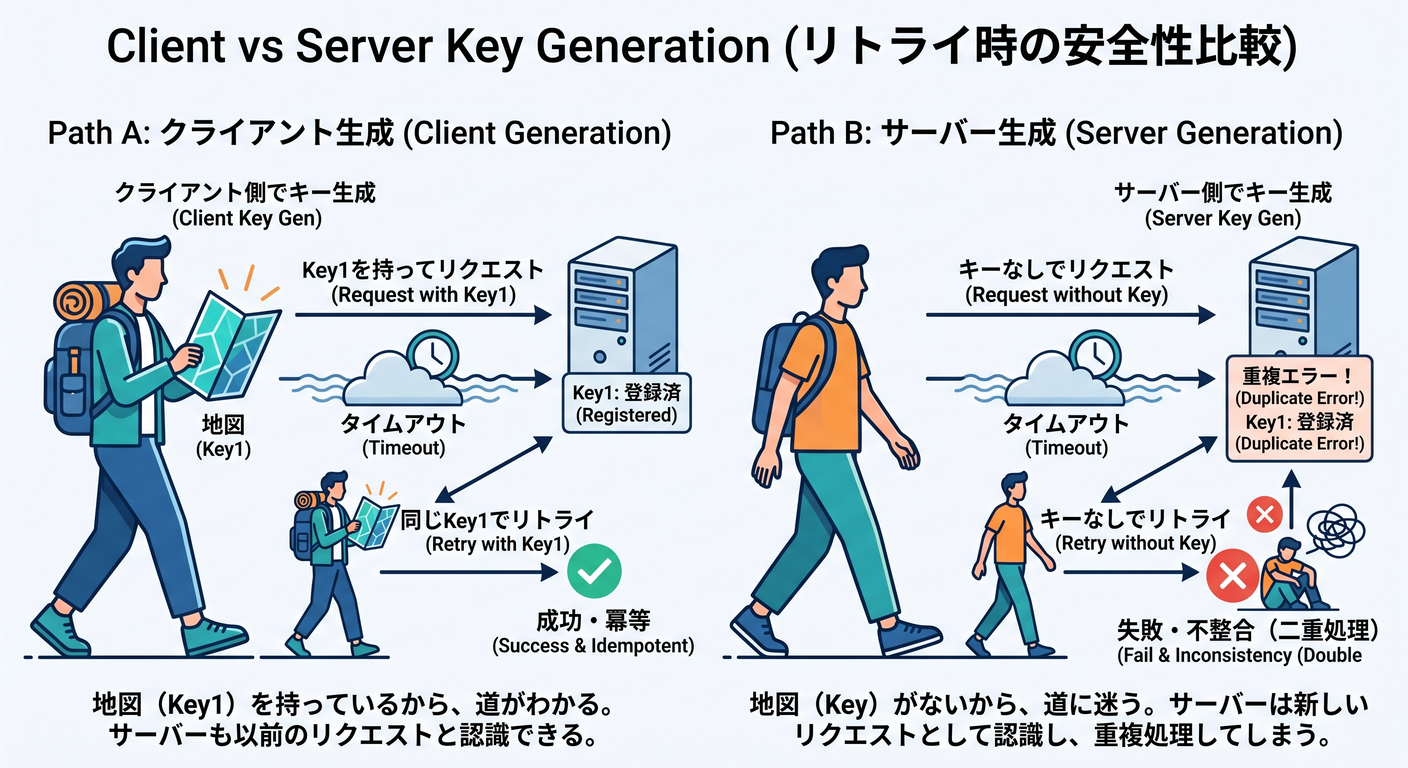 クライアント発行 vs サーバー発行