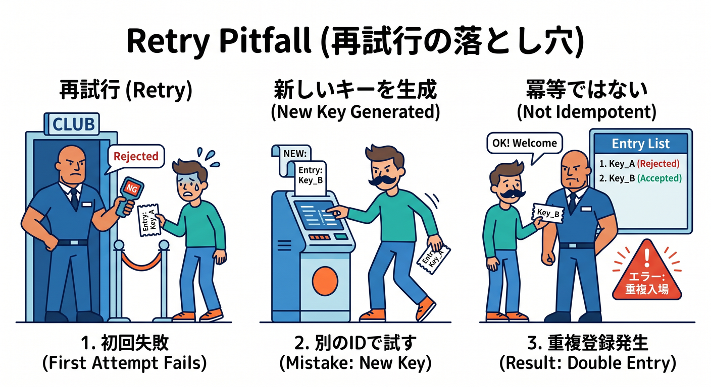 再送の落とし穴