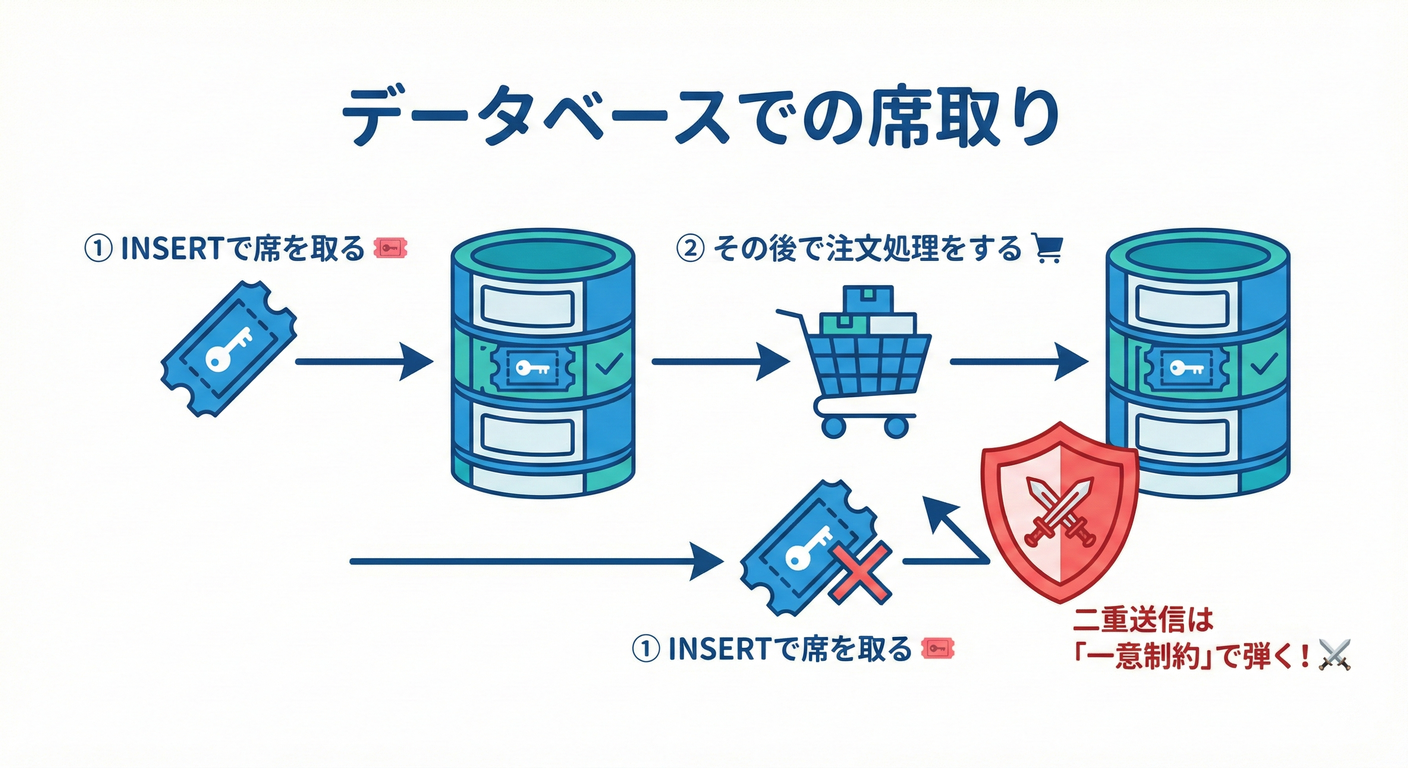 DBでの席取り