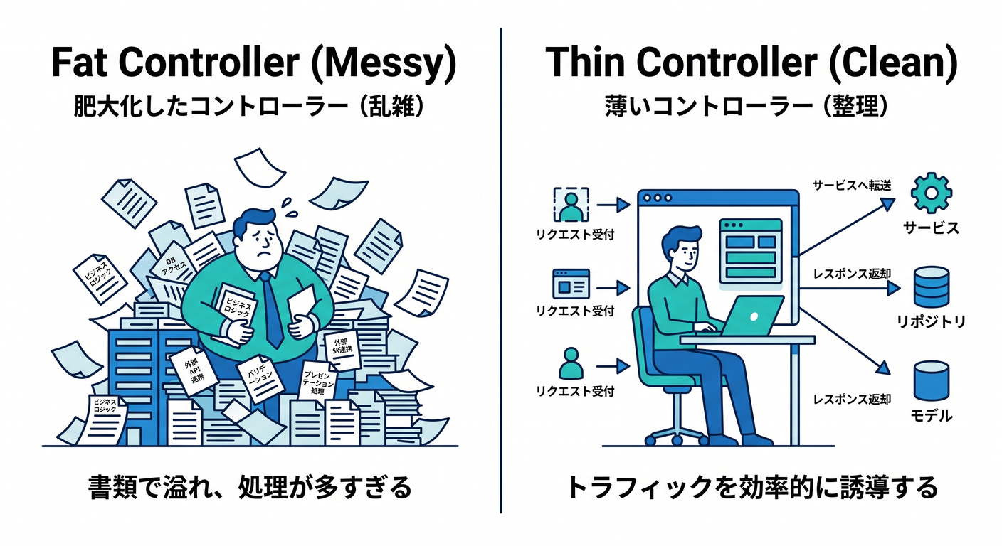 Fat vs Thin Controller