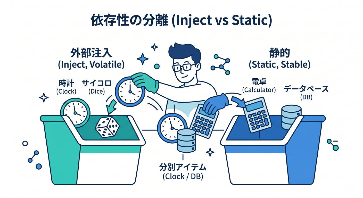 Inject vs Static Separation