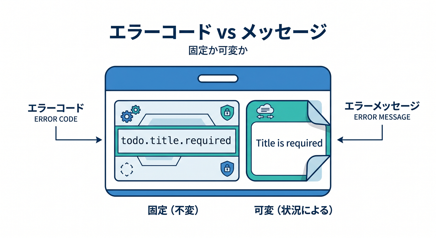 Error Code vs Message