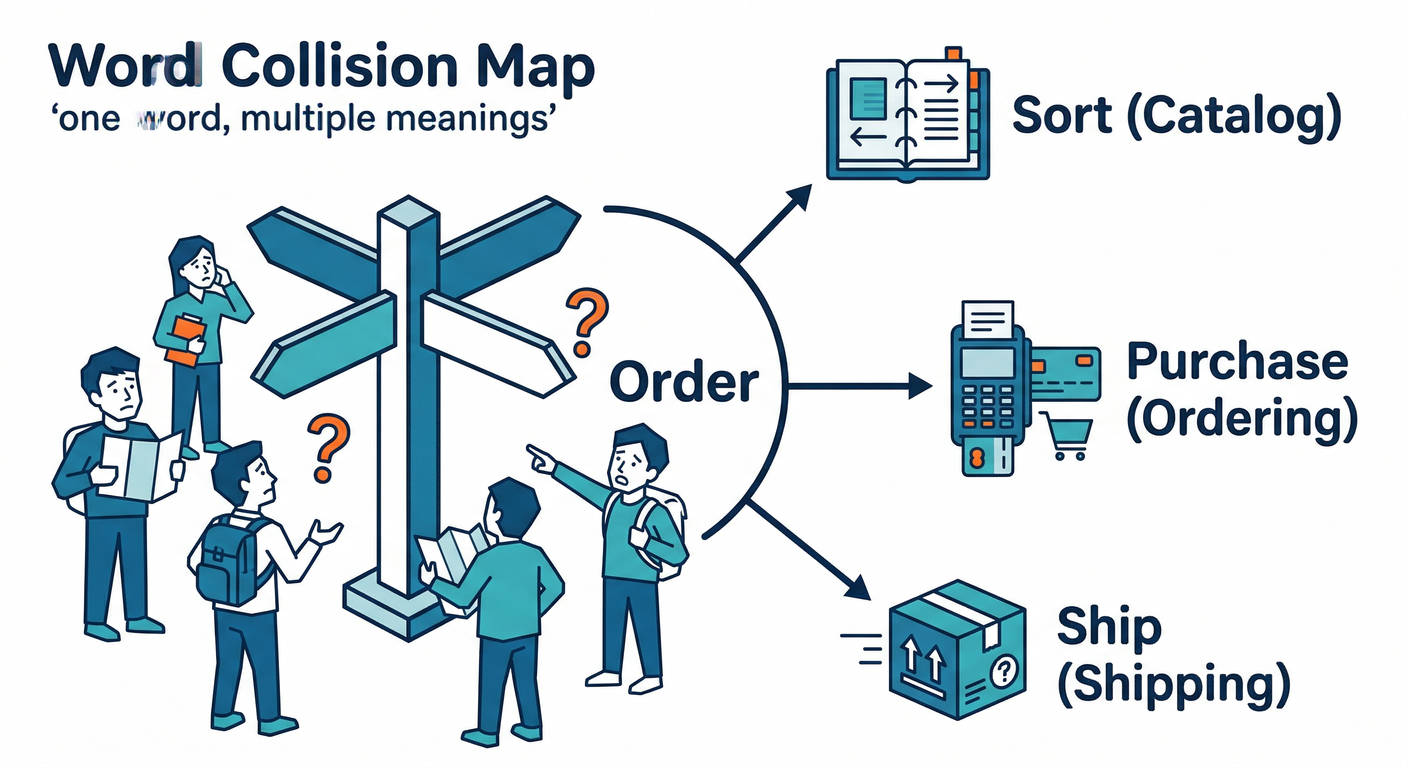 Word Collision Map