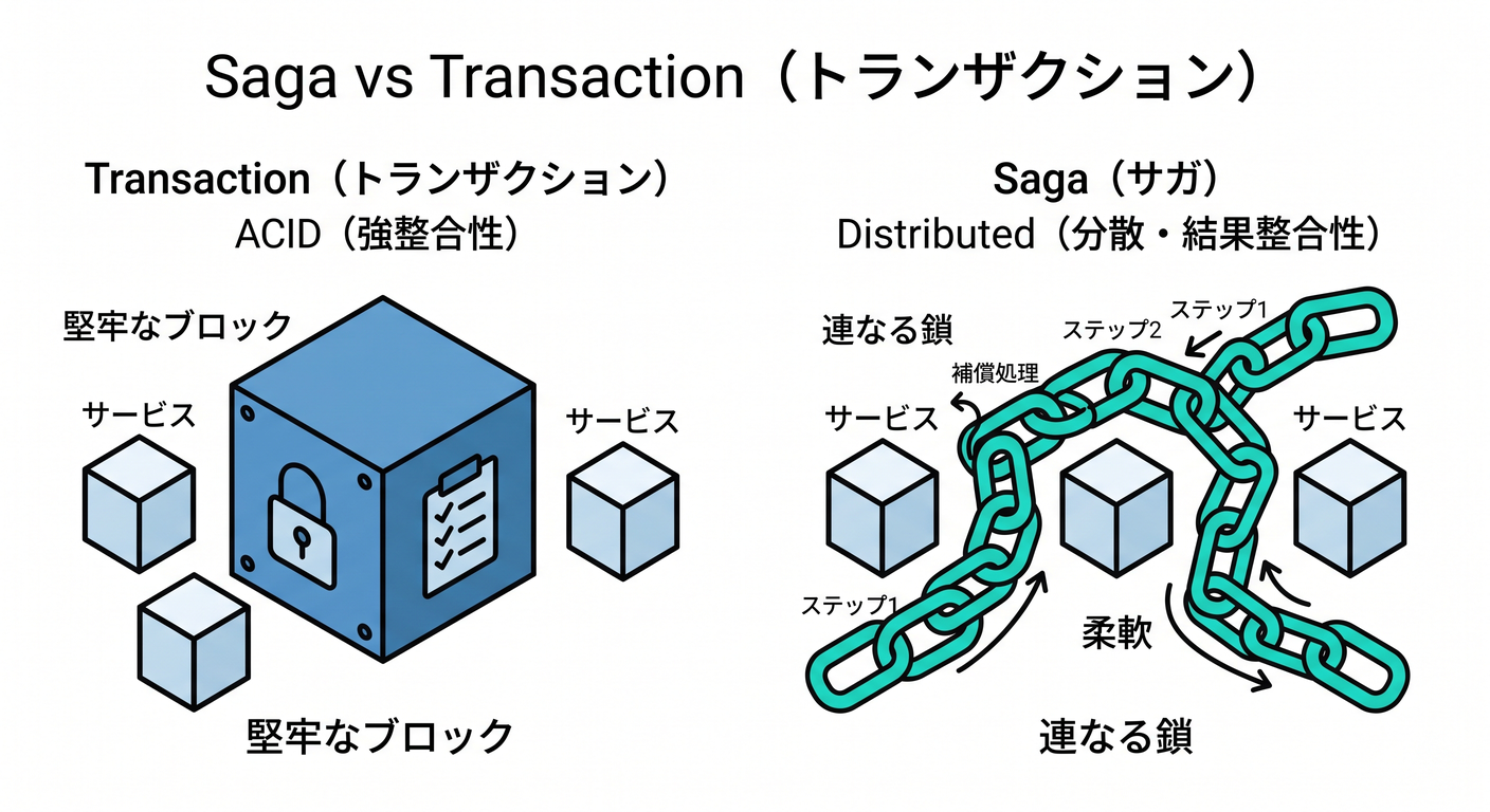 Saga vs Transaction