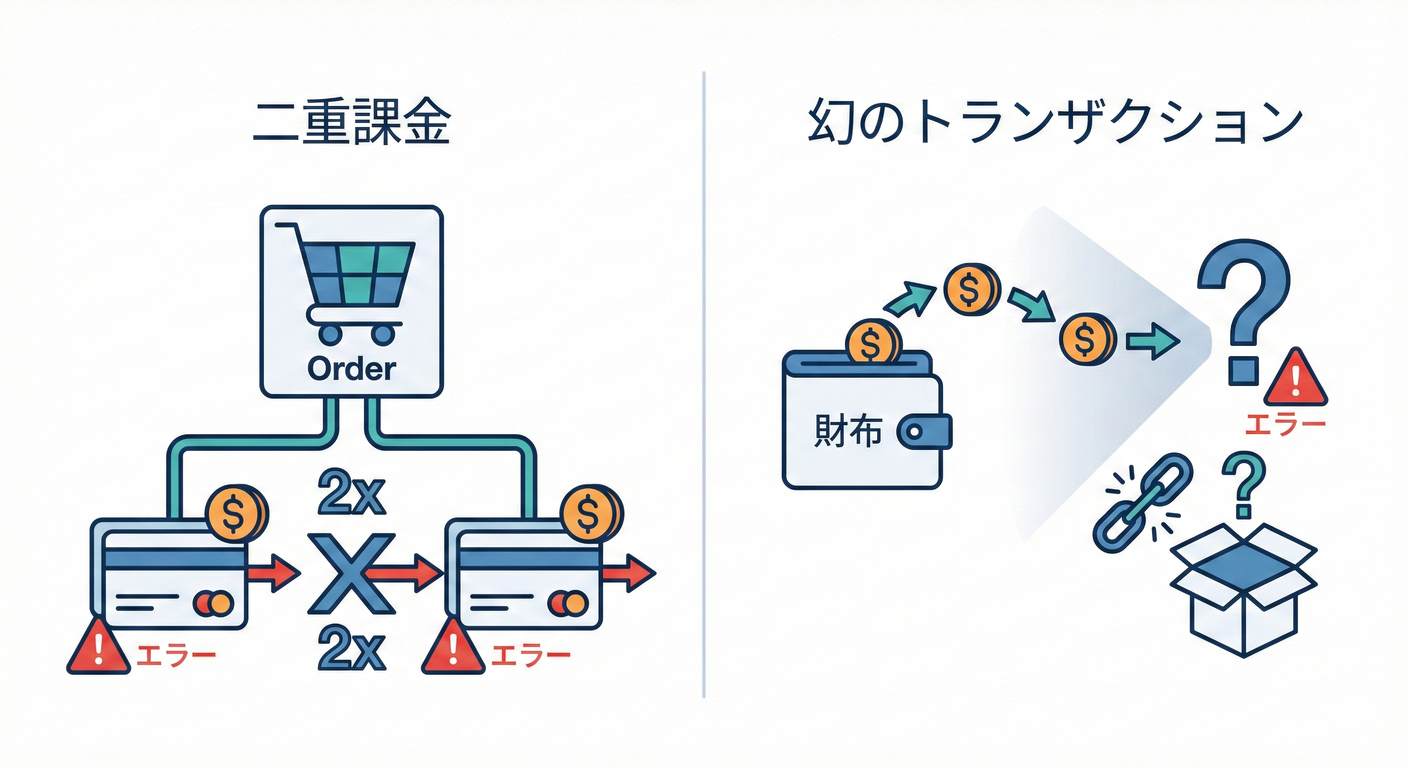 Double Charge and Ghost Transaction visualization.