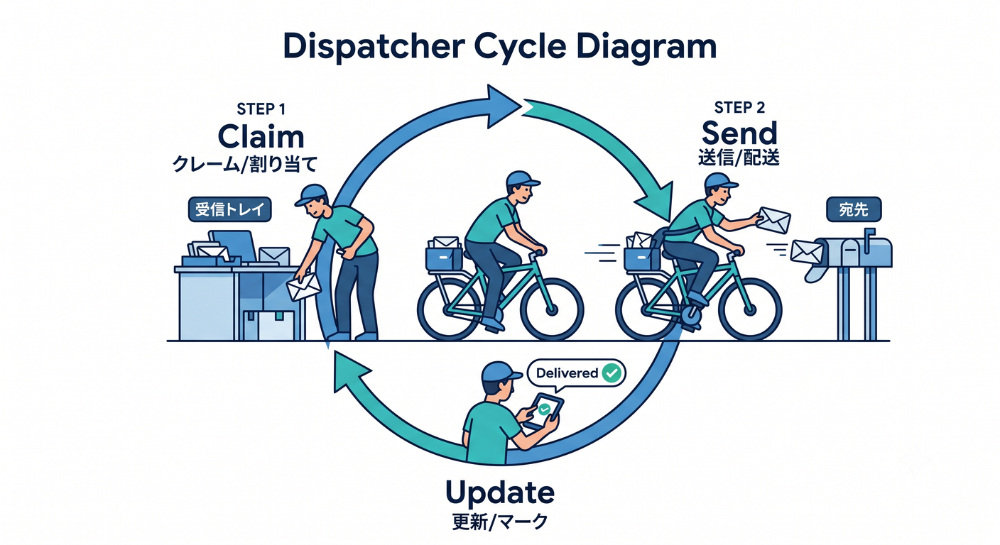 Dispatcher Cycle Diagram