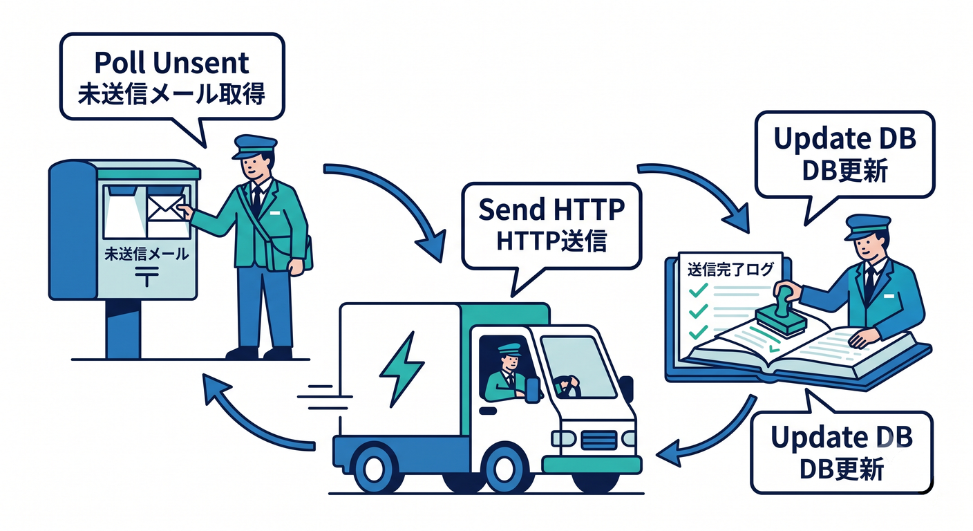 Outbox Dispatcher Loop