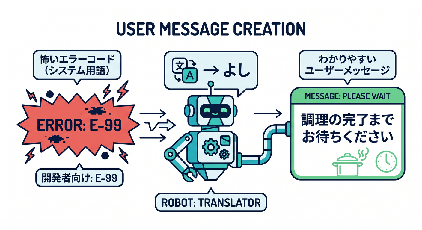 user message creation