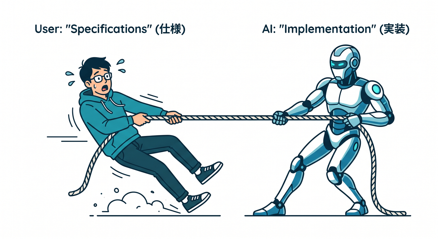 AI Taking Control Tug of War
